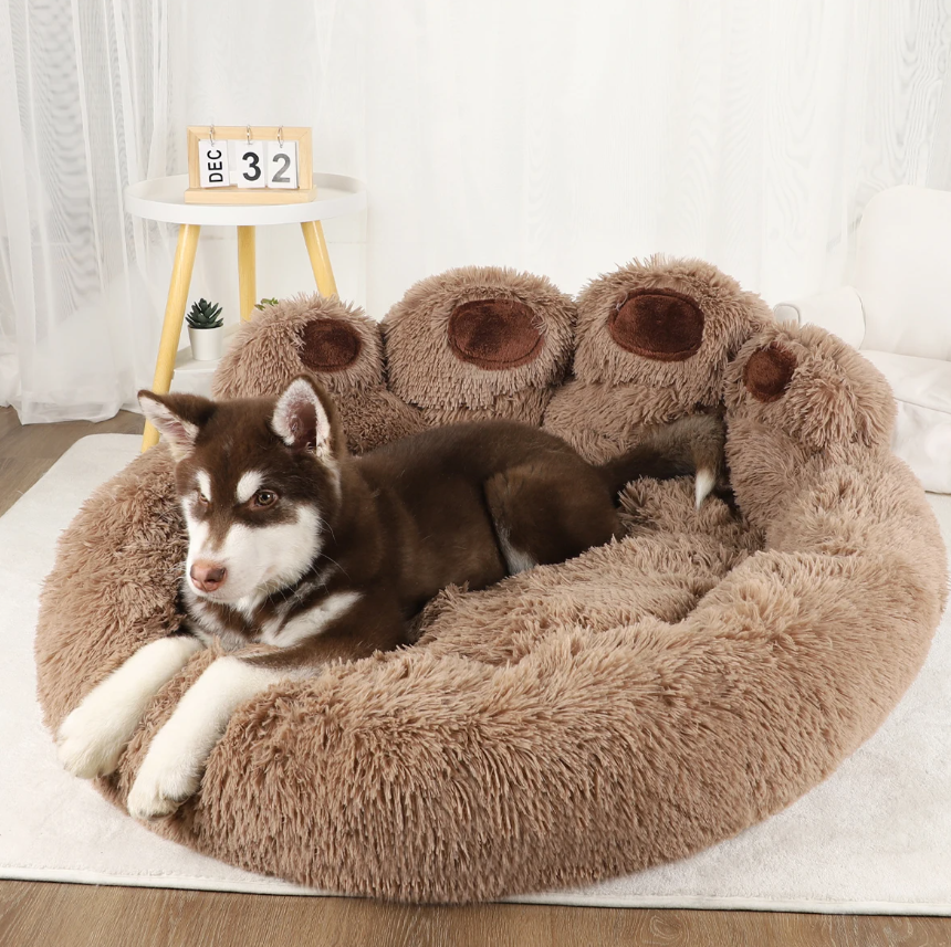 Fluffy Paw Dog Bed