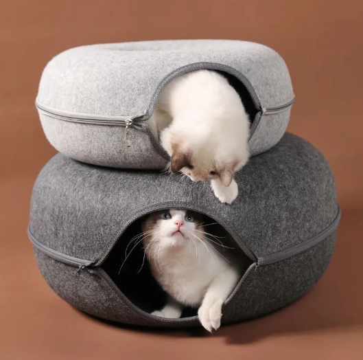 Playful Cat Tunnel Bed