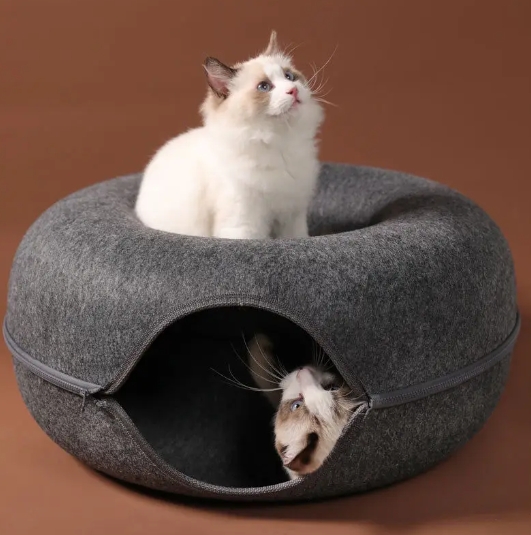 Playful Cat Tunnel Bed