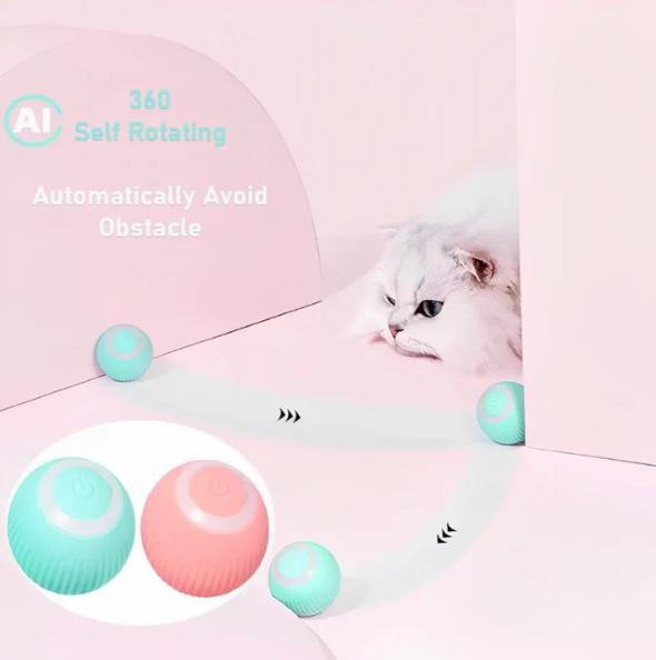 Electric Cat Ball Toys Automatic Rolling